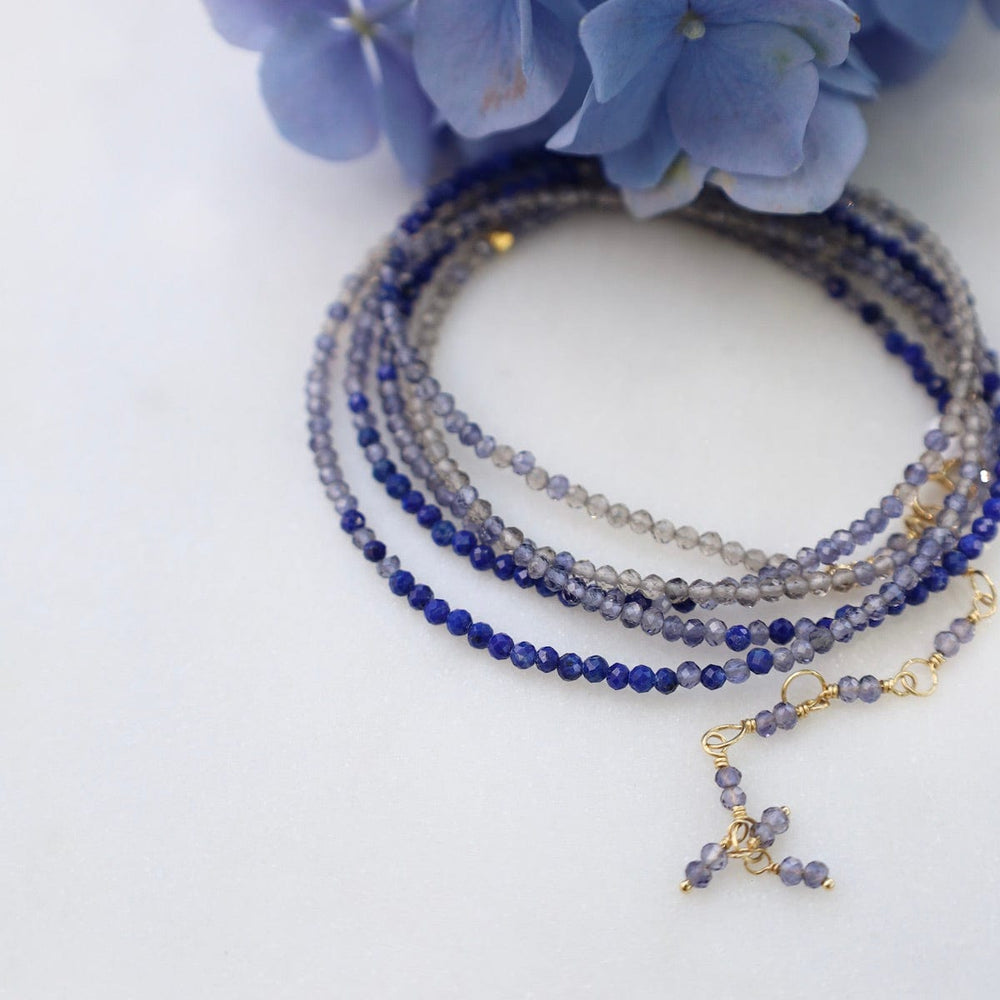 
                  
                    BRC-18K Ombre Blue Wrap Bracelet & Necklace
                  
                