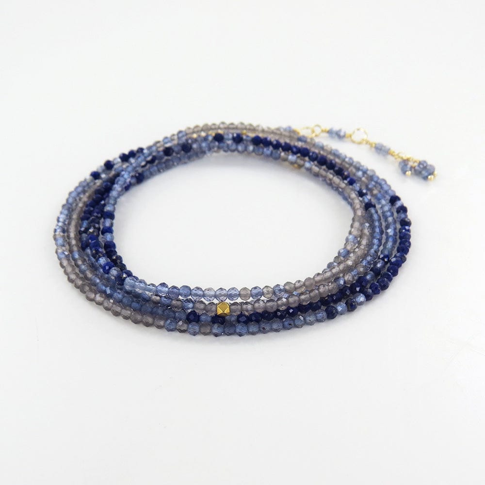 
                      
                        BRC-18K Ombre Blue Wrap Bracelet & Necklace
                      
                    