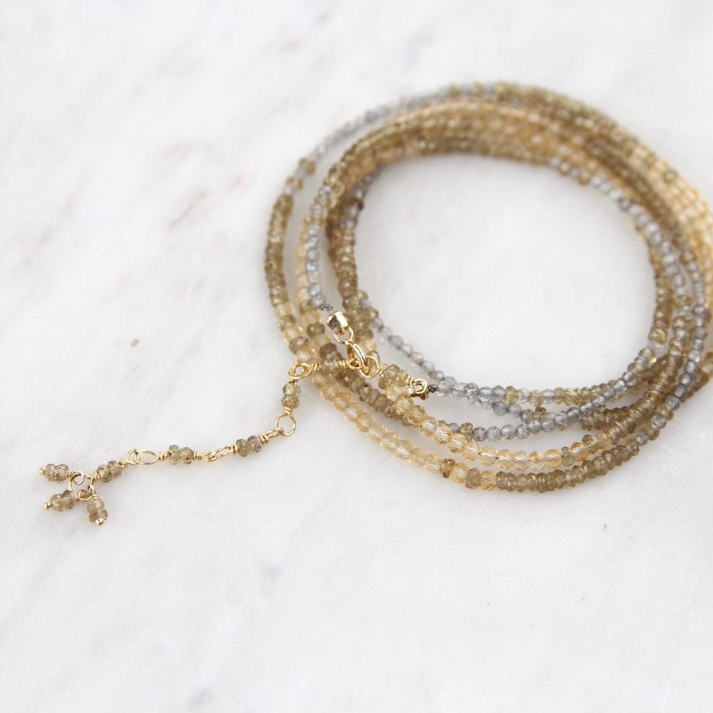 
                      
                        BRC-18K Ombre Golden Wrap Bracelet & Necklace
                      
                    