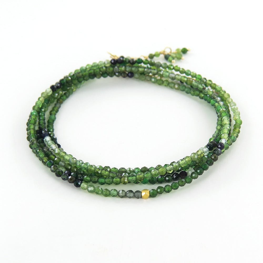 
                      
                        BRC-18K Ombre Green Tourmaline Wrap Bracelet & Necklace
                      
                    