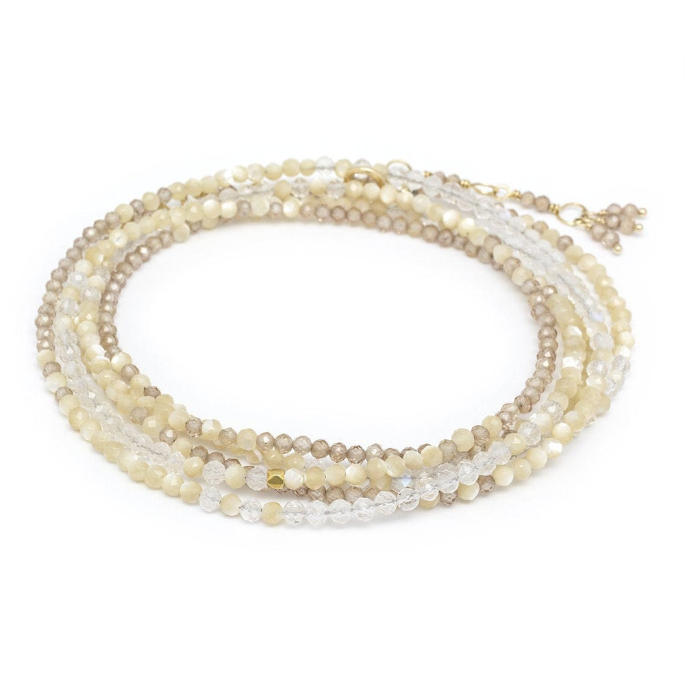 BRC-18K Ombre Sand Wrap Bracelet & Necklace