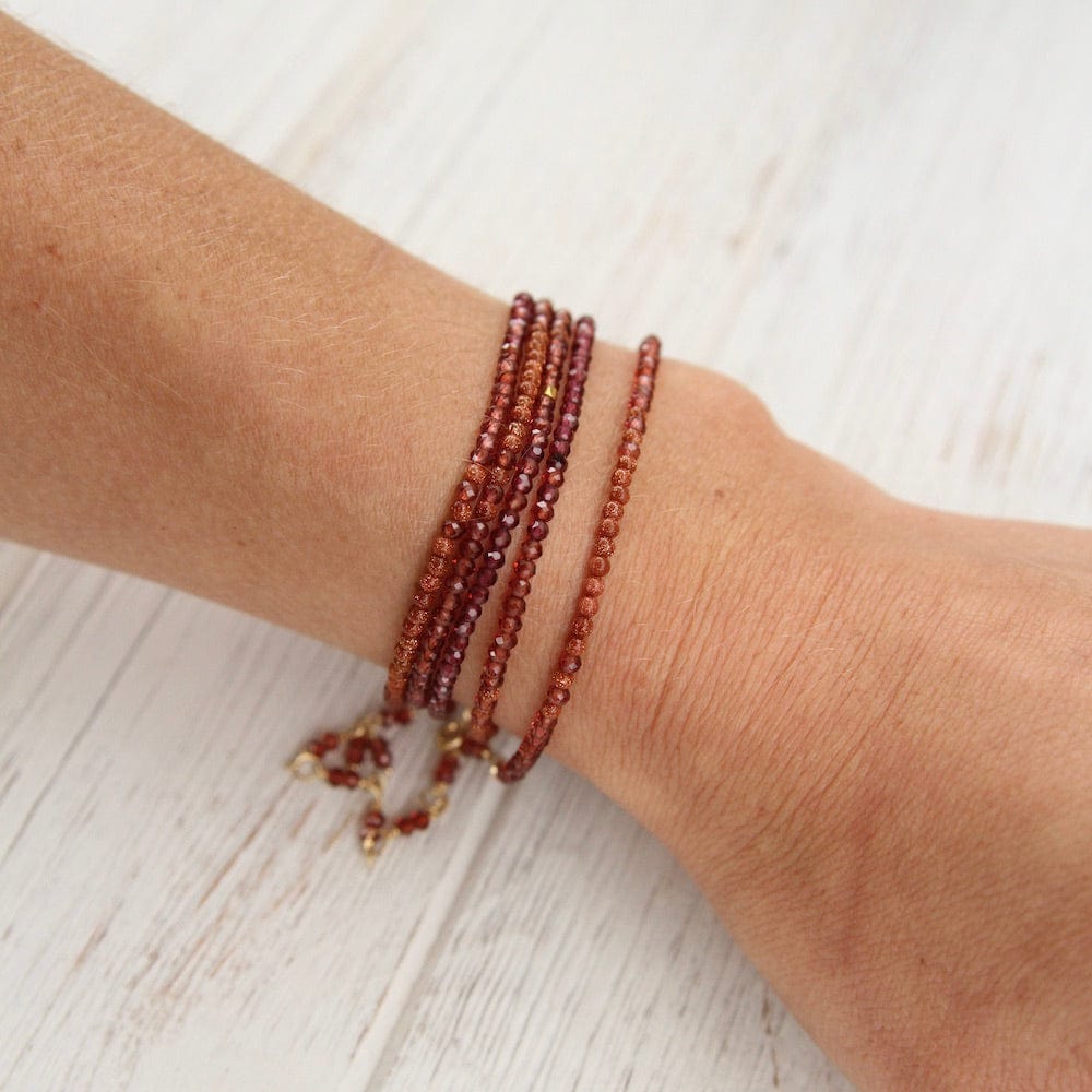 
                      
                        BRC-18K Ombre Sunstone Wrap Bracelet & Necklace
                      
                    