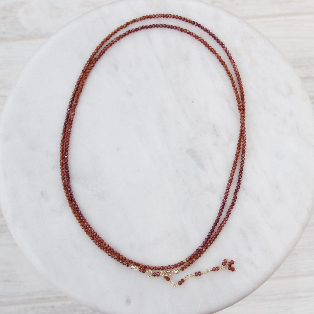 
                      
                        BRC-18K Ombre Sunstone Wrap Bracelet & Necklace
                      
                    