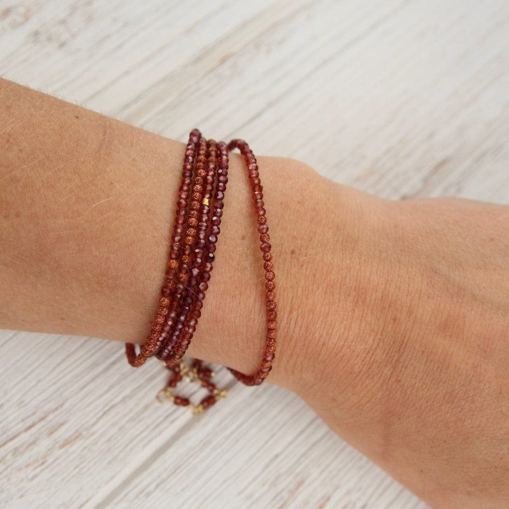 
                      
                        BRC-18K Ombre Sunstone Wrap Bracelet & Necklace
                      
                    