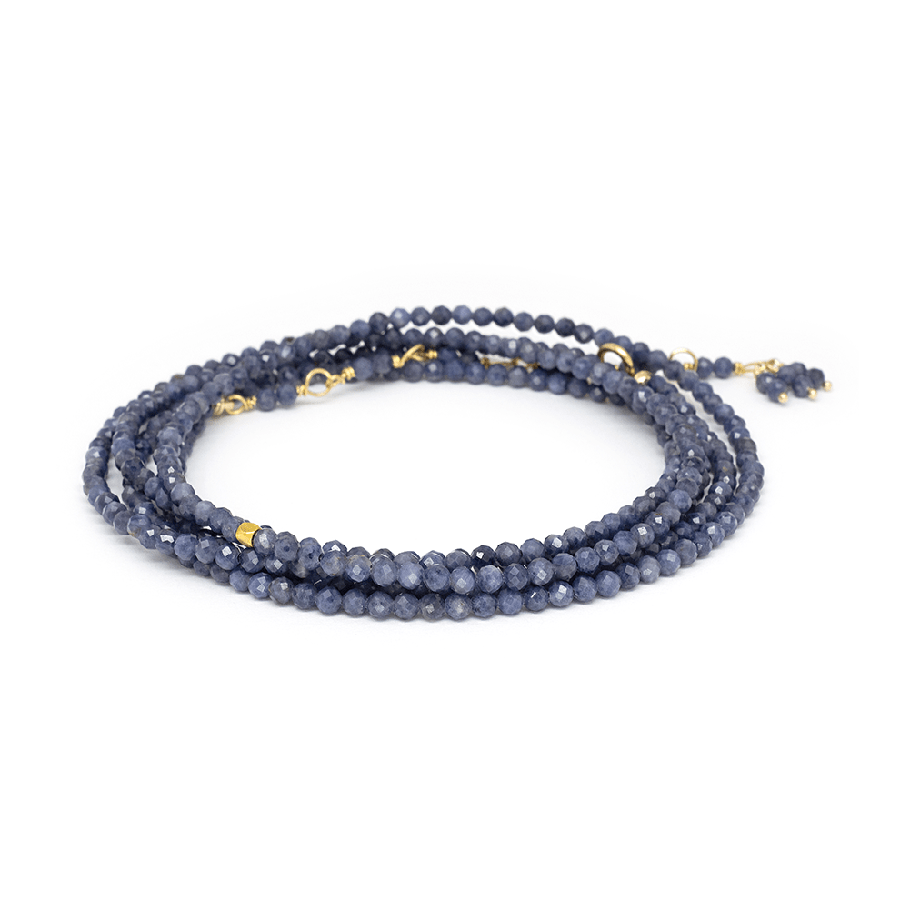 
                      
                        BRC-18K Opaque Blue Sapphire Wrap Bracelet & Necklace
                      
                    