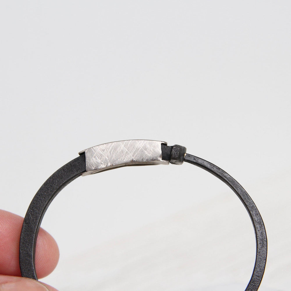 
                  
                    BRC-18K Pat Flynn Iron Nail Bracelet ~ 18k Palladium Collar
                  
                