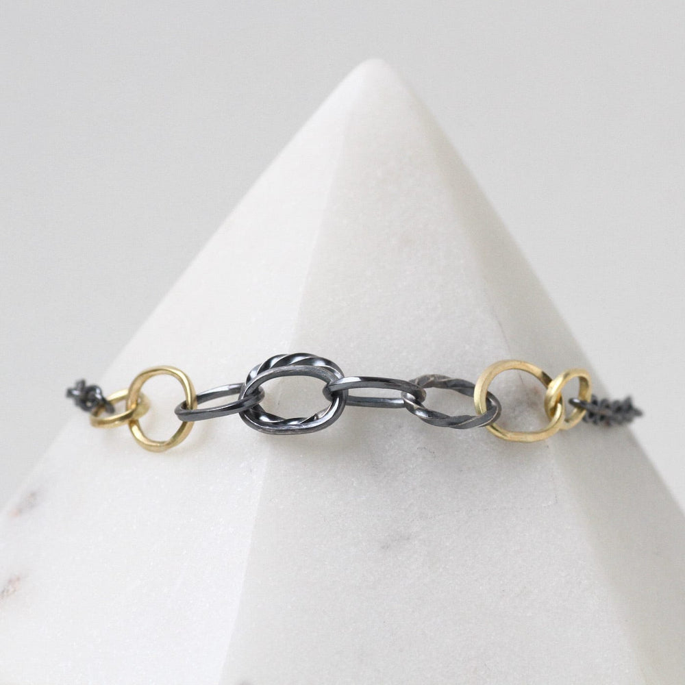 
                      
                        BRC-18K Petite Wrought Links Bracelet
                      
                    