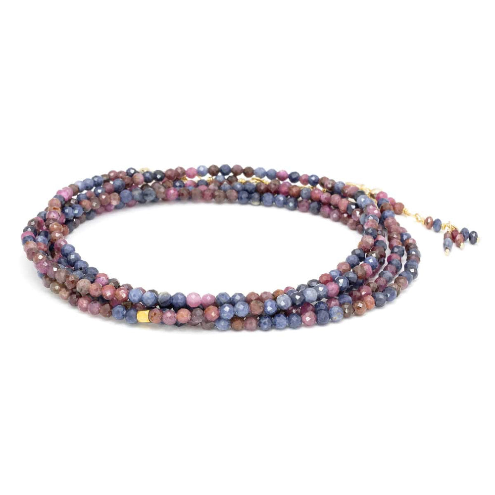 
                      
                        BRC-18K Pink & Blue Sapphire Wrap Bracelet & Necklace
                      
                    