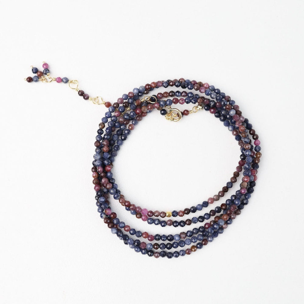 
                      
                        BRC-18K Pink & Blue Sapphire Wrap Bracelet & Necklace
                      
                    