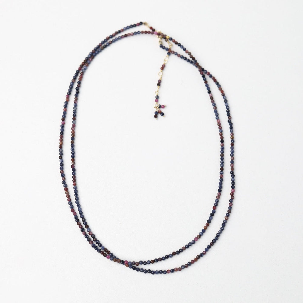 
                      
                        BRC-18K Pink & Blue Sapphire Wrap Bracelet & Necklace
                      
                    