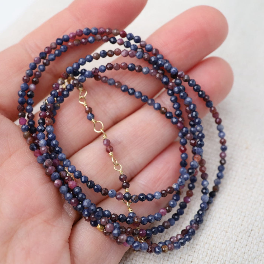 
                      
                        BRC-18K Pink & Blue Sapphire Wrap Bracelet & Necklace
                      
                    