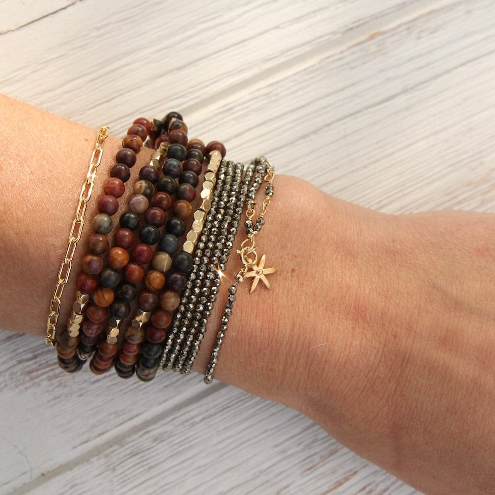 
                      
                        BRC-18K Pyrite Wrap Bracelet & Necklace
                      
                    