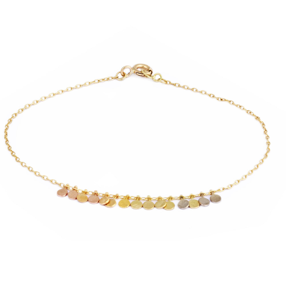 
                      
                        BRC-18K Rainbow Gold Dots Arc Bracelet
                      
                    