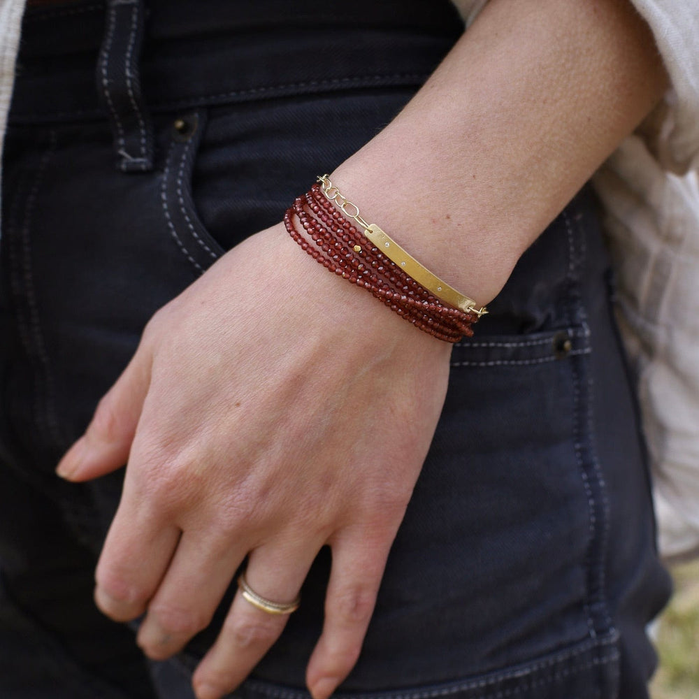 
                      
                        BRC-18K Red Garnet Wrap Bracelet & Necklace
                      
                    