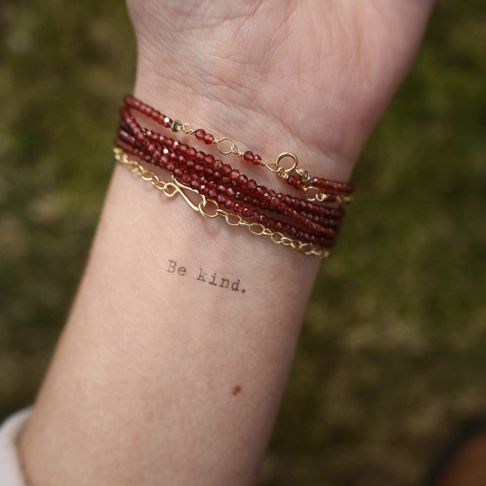 
                      
                        BRC-18K Red Garnet Wrap Bracelet & Necklace
                      
                    