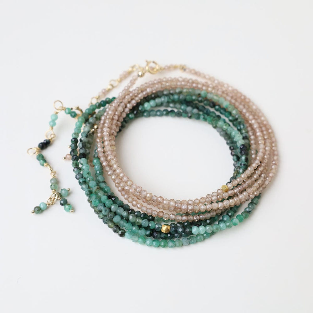 
                  
                    BRC-18K Sakoda Emerald Wrap Bracelet & Necklace
                  
                