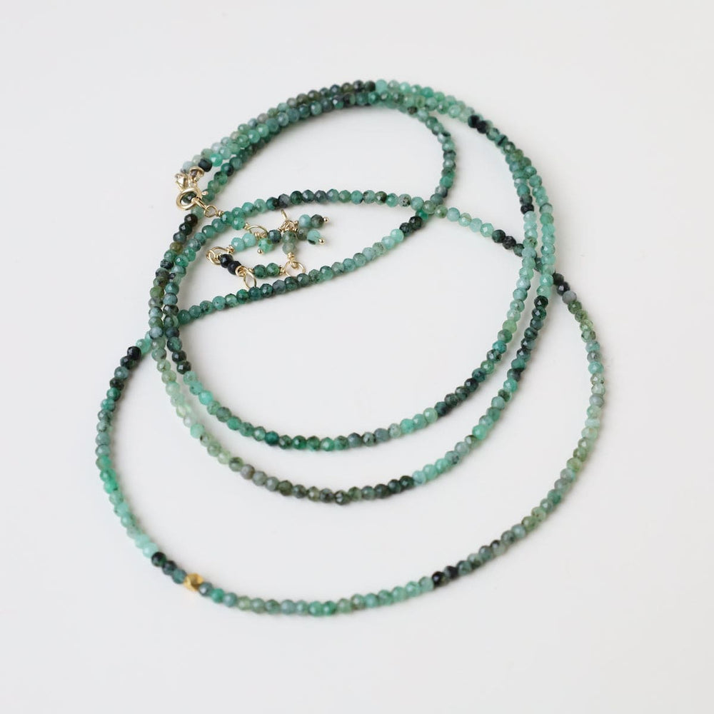 
                  
                    BRC-18K Sakoda Emerald Wrap Bracelet & Necklace
                  
                