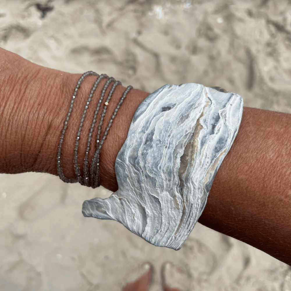 
                      
                        BRC-18K Slate Moonstone Wrap Bracelet & Necklace
                      
                    