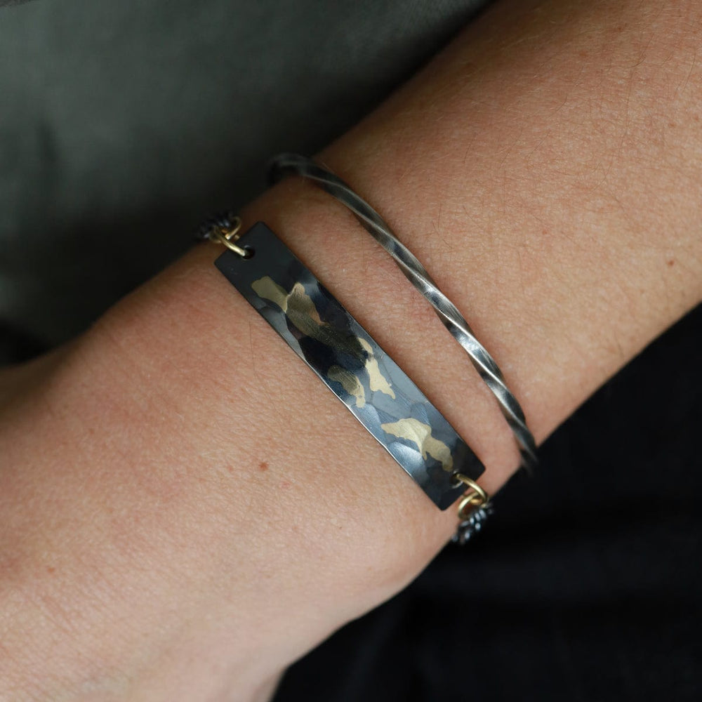 
                      
                        BRC-18K Thin Bias Cuff Bracelet
                      
                    