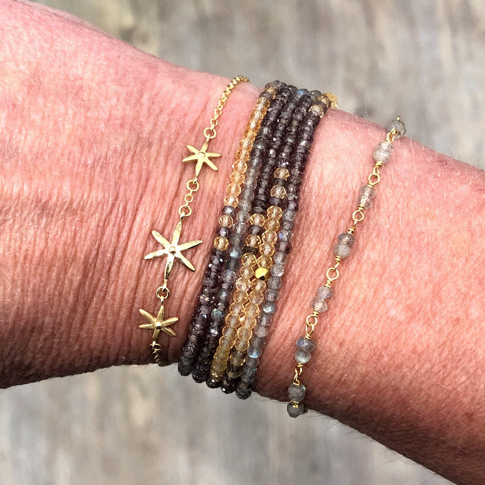 BRC-18K Triple Star Bracelet