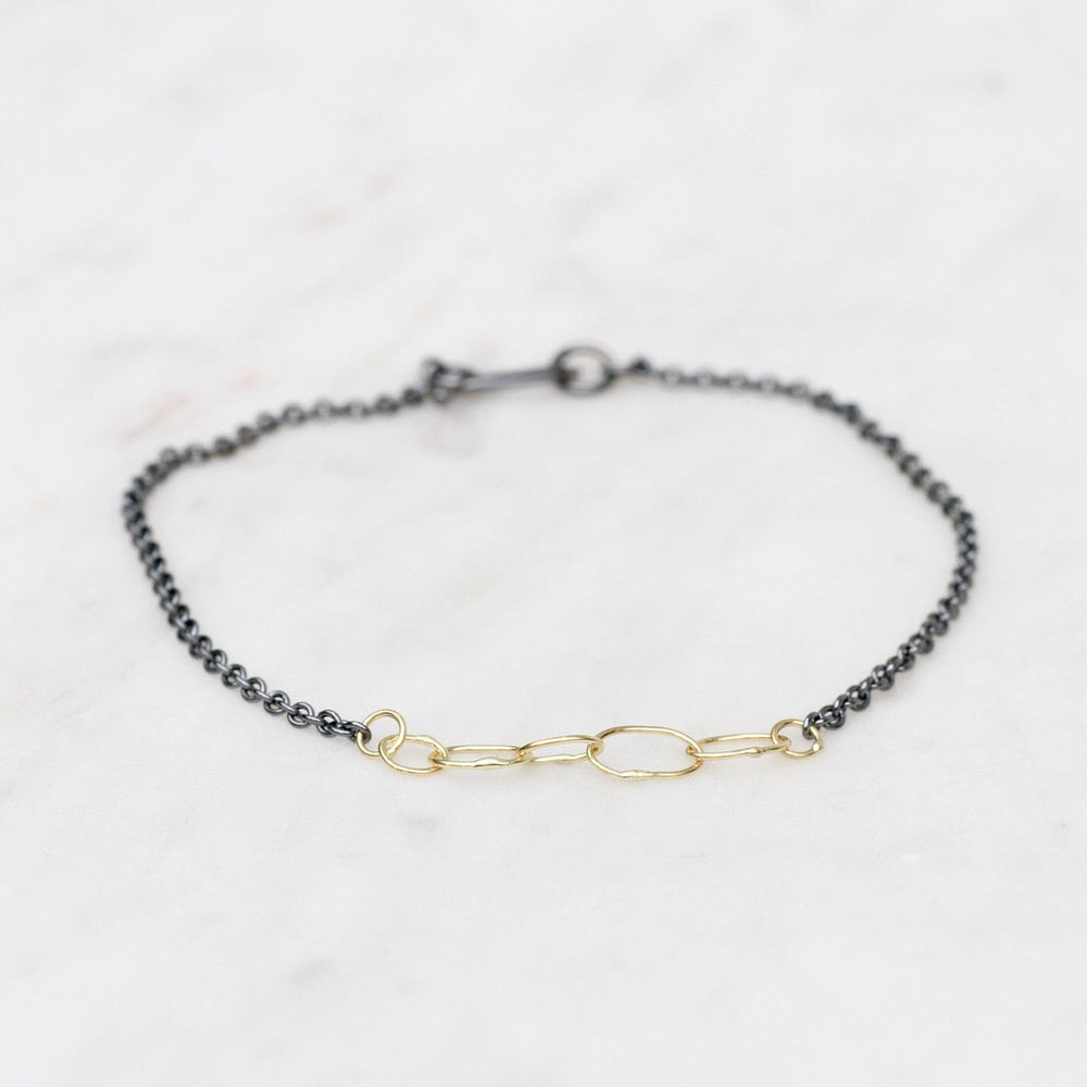 
                  
                    BRC-18K Two Tone Babble Bracelet
                  
                