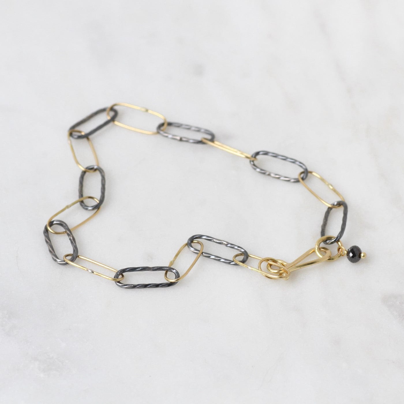 BRC-18K Two Tone Bowline Bracelet