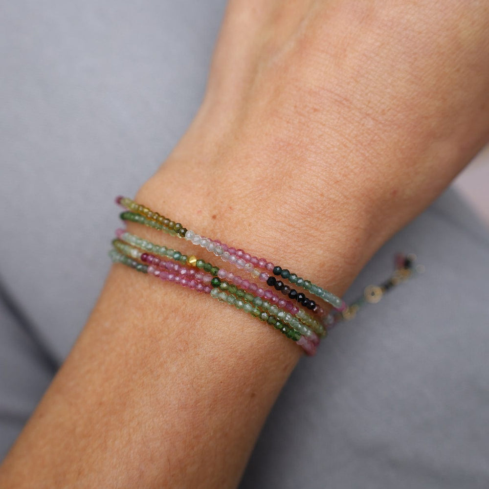 
                      
                        BRC-18K Watermelon Tourmaline Wrap Bracelet & Necklace
                      
                    