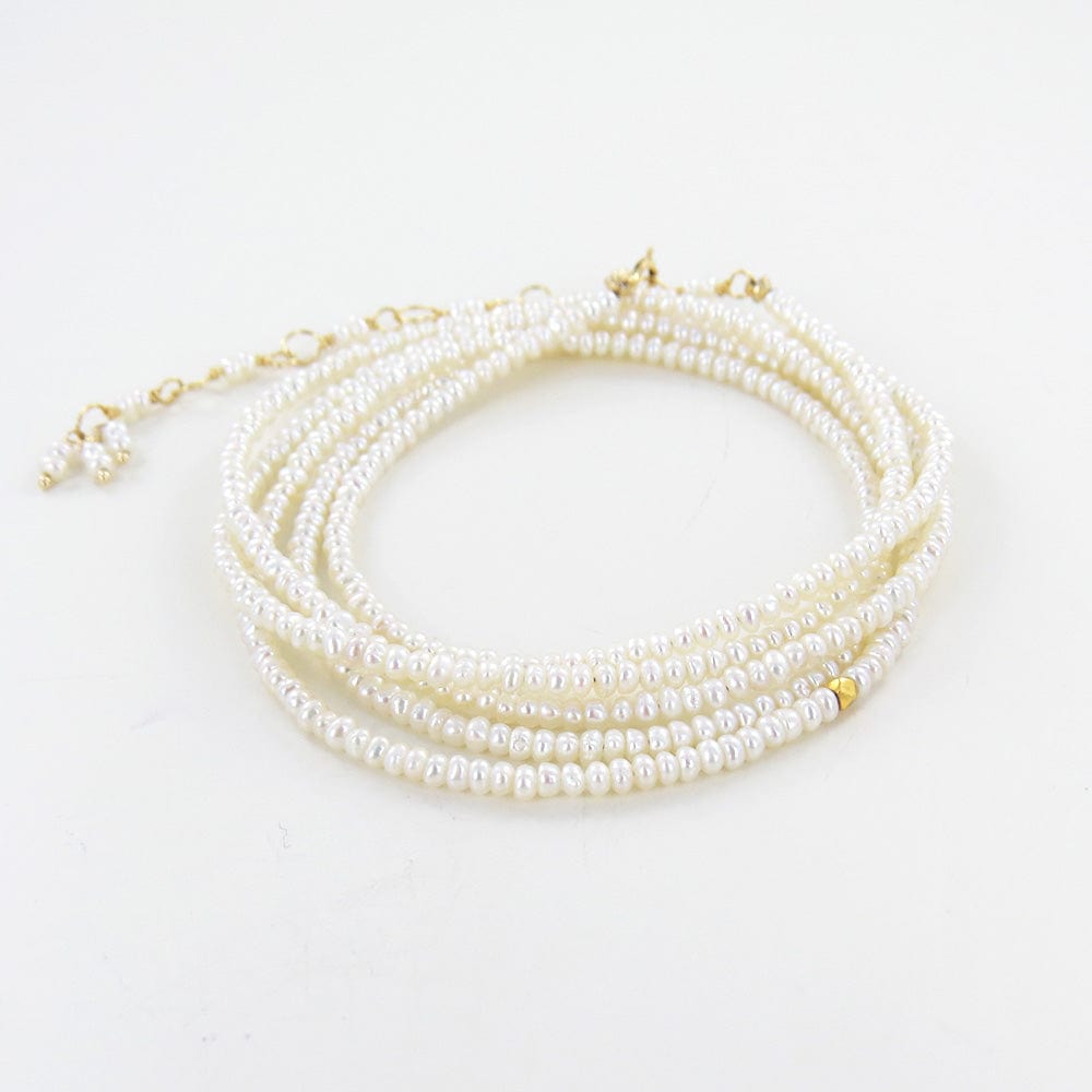 
                  
                    BRC-18K White Pearl Wrap Bracelet & Necklace
                  
                