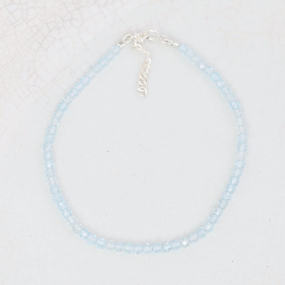 BRC 2.5mm Simple Stone Bracelet 7-8" - Blue Topaz