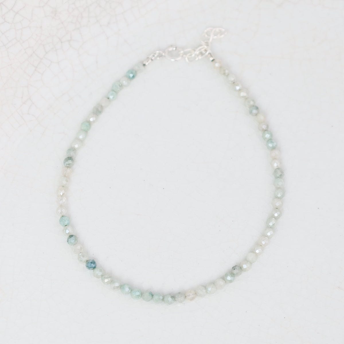 BRC 2mm Simple Stone Bracelet 7-8" - Coated Moonstone