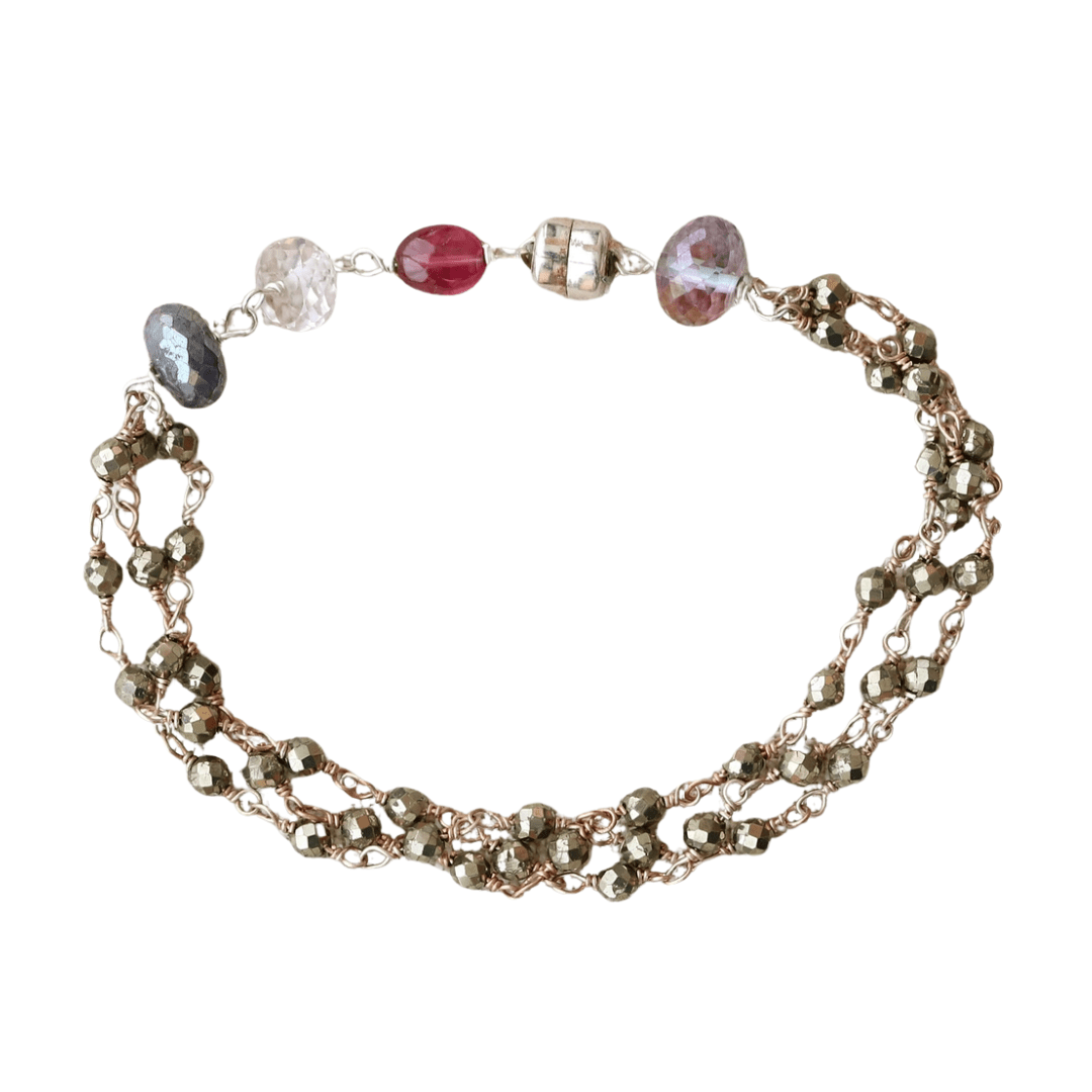 BRC 3 Strand Pyrite Bracelet