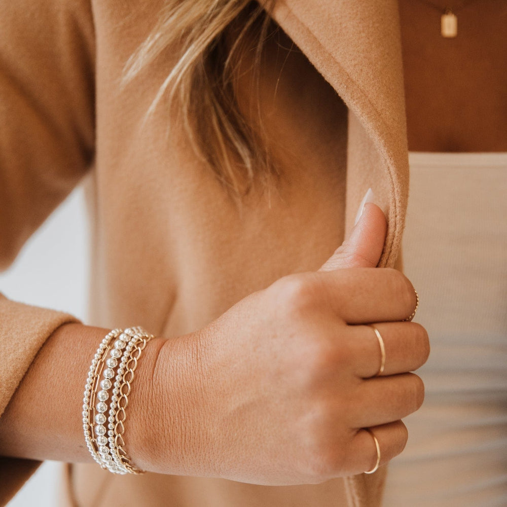 
                  
                    BRC 3mm Sterling Silver Luxe Beaded Bracelet
                  
                