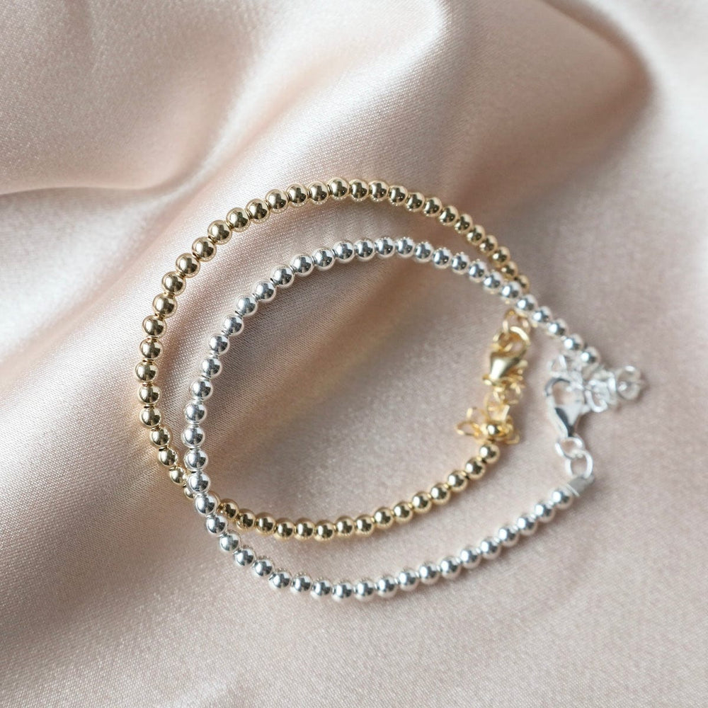 
                  
                    BRC 3mm Sterling Silver Luxe Beaded Bracelet
                  
                