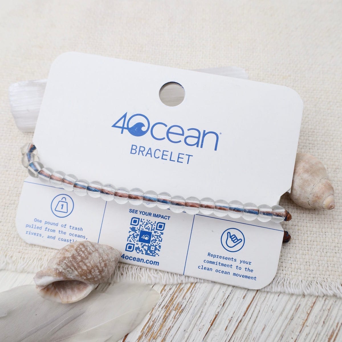 4Ocean Limited Bracelet Beaded Earth Day KELP