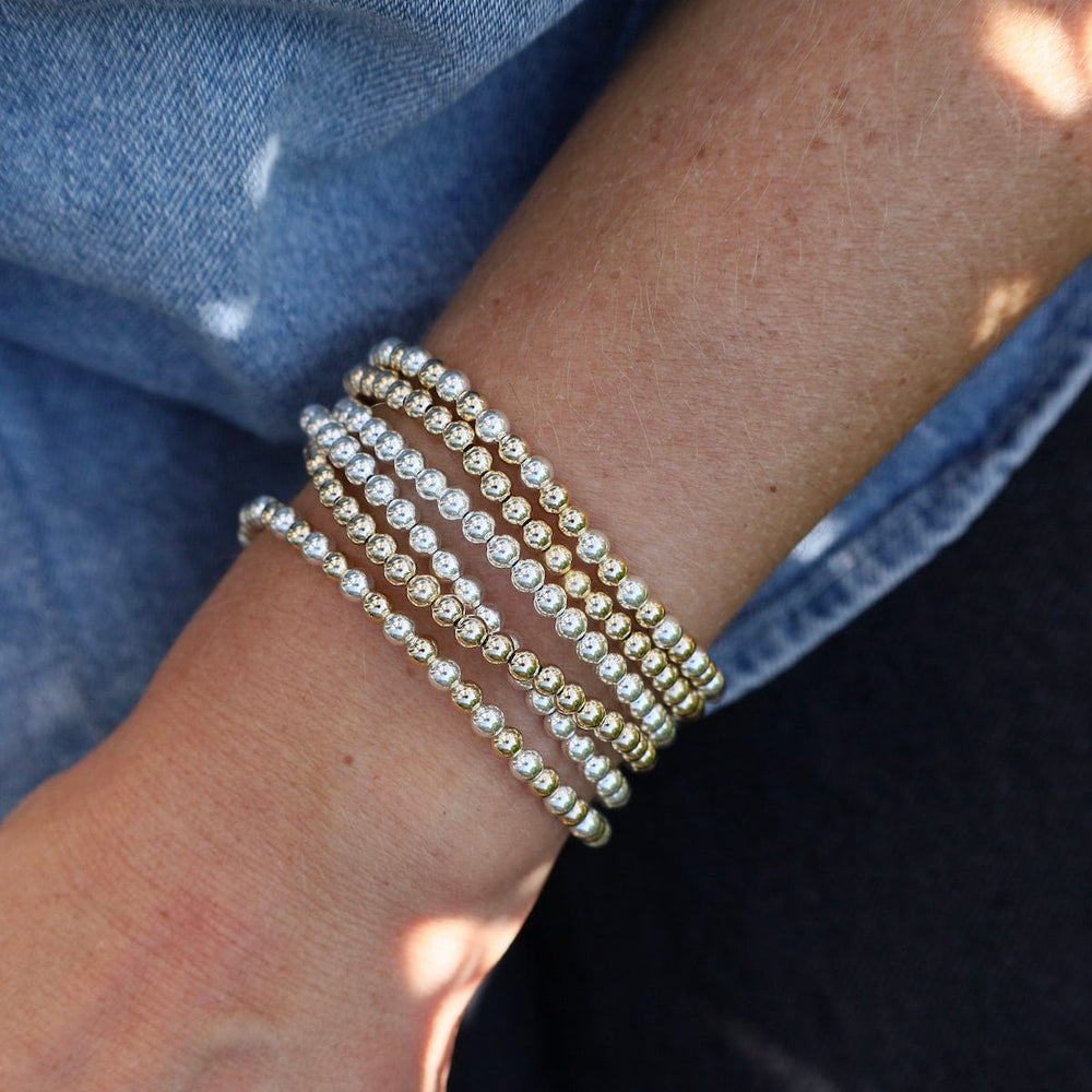 
                      
                        BRC 4mm Classic Ball Bracelet in Silver, Gold, or Two Tone
                      
                    