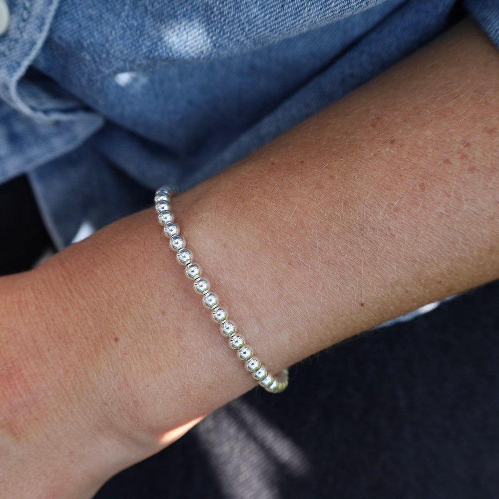 
                      
                        BRC 4mm Classic Ball Bracelet in Silver, Gold, or Two Tone
                      
                    