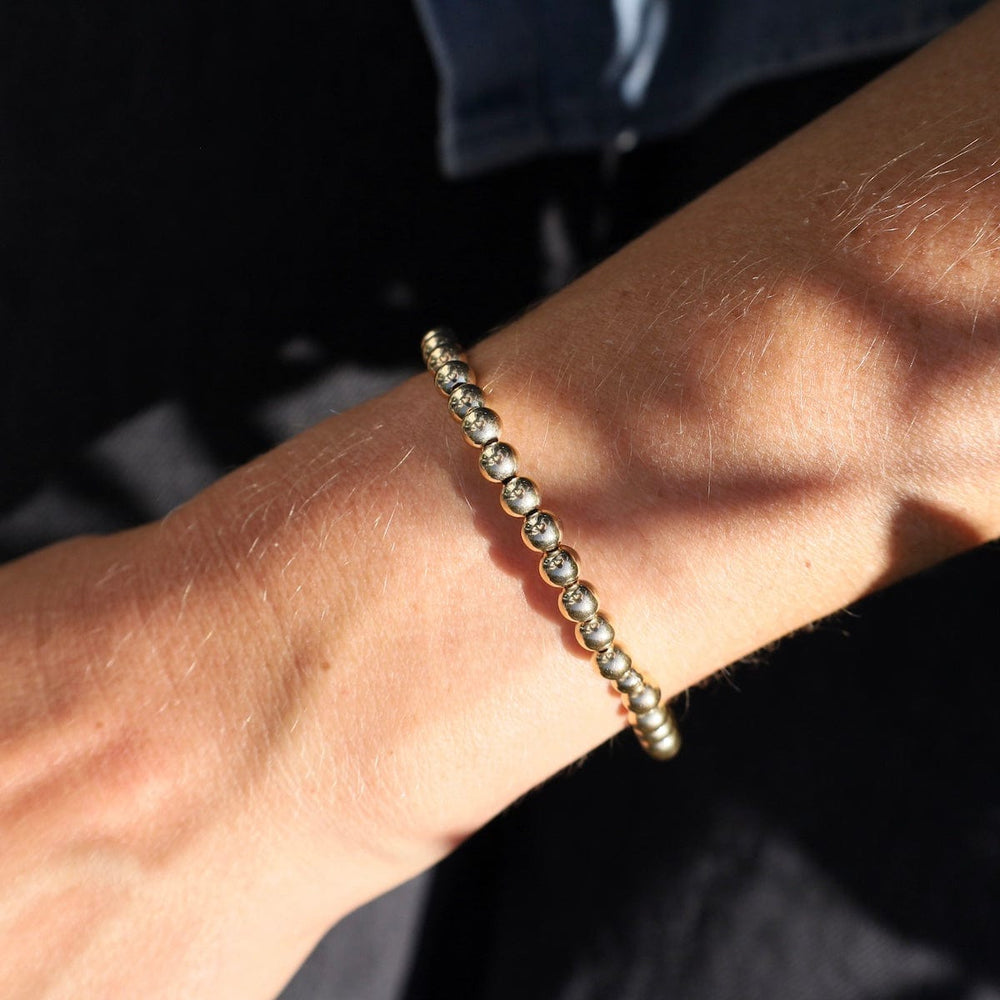 
                      
                        BRC 5mm Classic Ball Bracelet in Silver, Gold, or Two Tone
                      
                    