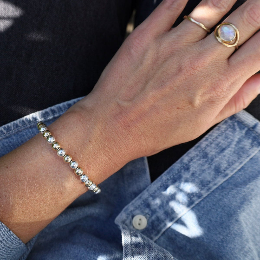 
                      
                        BRC 6mm Classic Ball Bracelet in Silver, Gold, or Two Tone
                      
                    