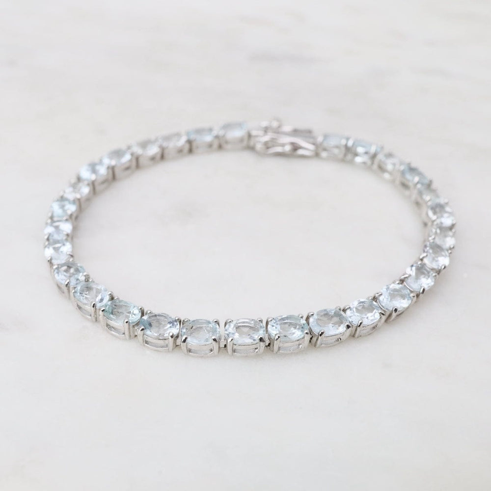 
                  
                    BRC 7.5" 4x5mm Oval Aquamarine Tennis Bracelet
                  
                