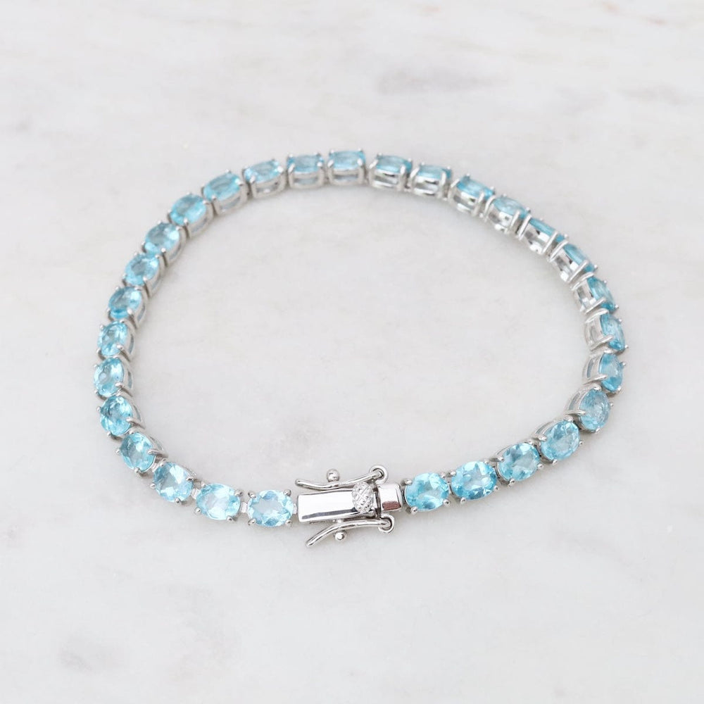 
                  
                    BRC 7.5" 4x5mm Oval Blue Apatite Tennis Bracelet
                  
                