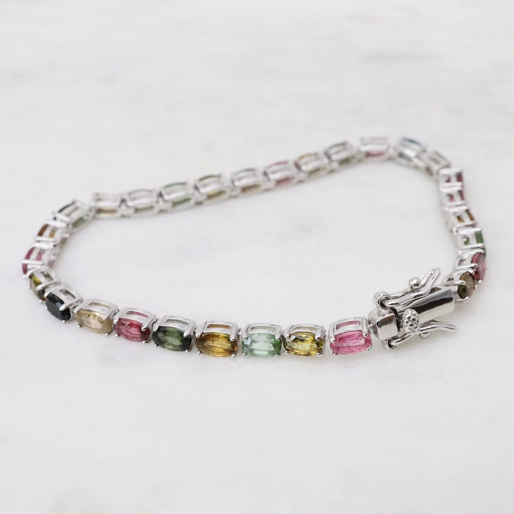 
                  
                    BRC 7.5" 5x3mm Oval Mixed Tourmaline Tennis Bracelet
                  
                