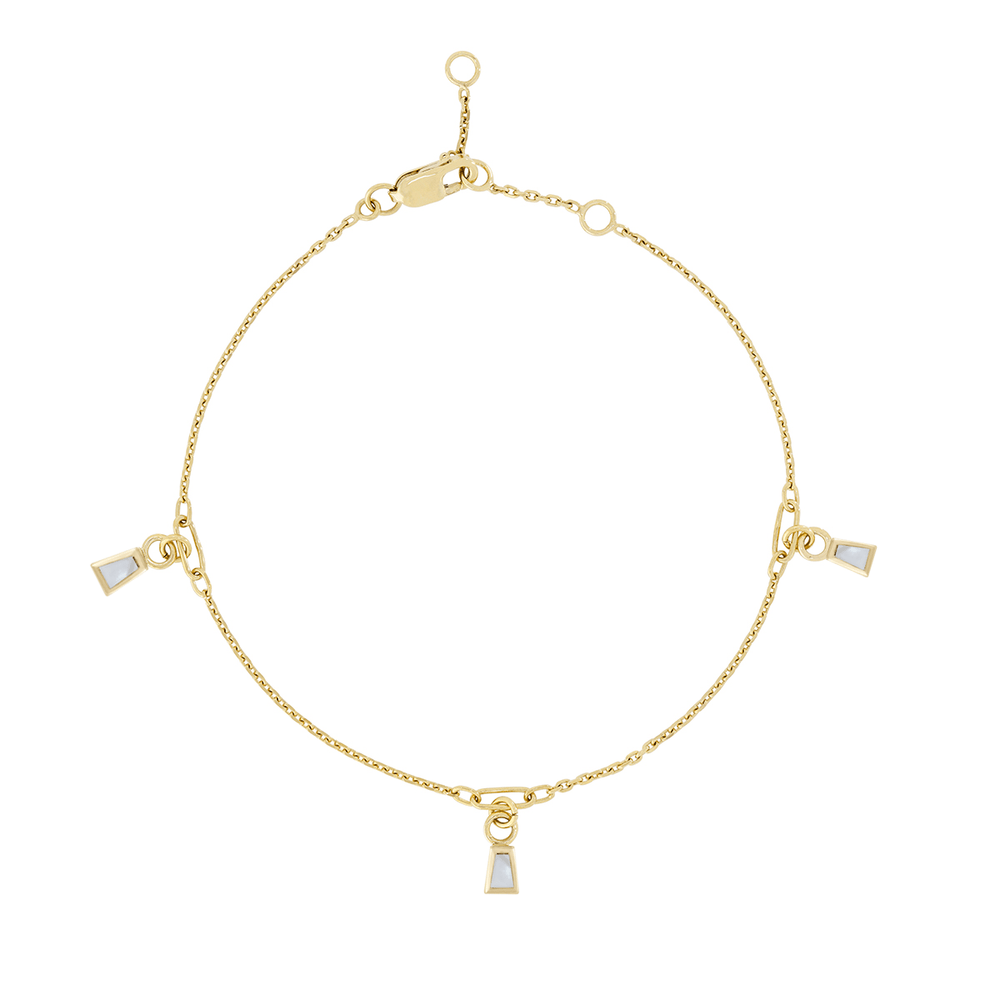 
                      
                        BRC-9K Eiffel Details Bracelet + Mother Of Pearl Mini Trapezoids
                      
                    