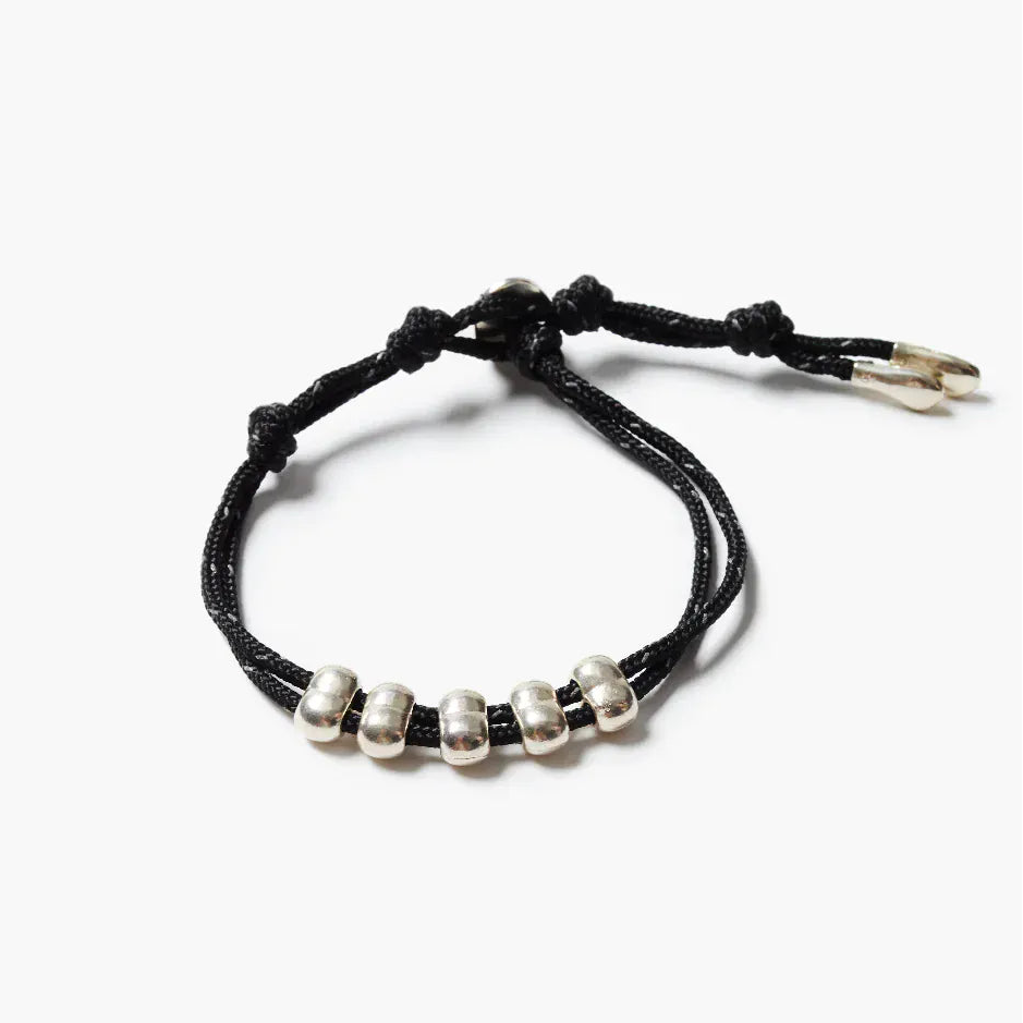 BRC Abacus Single Wrap Bracelet Black