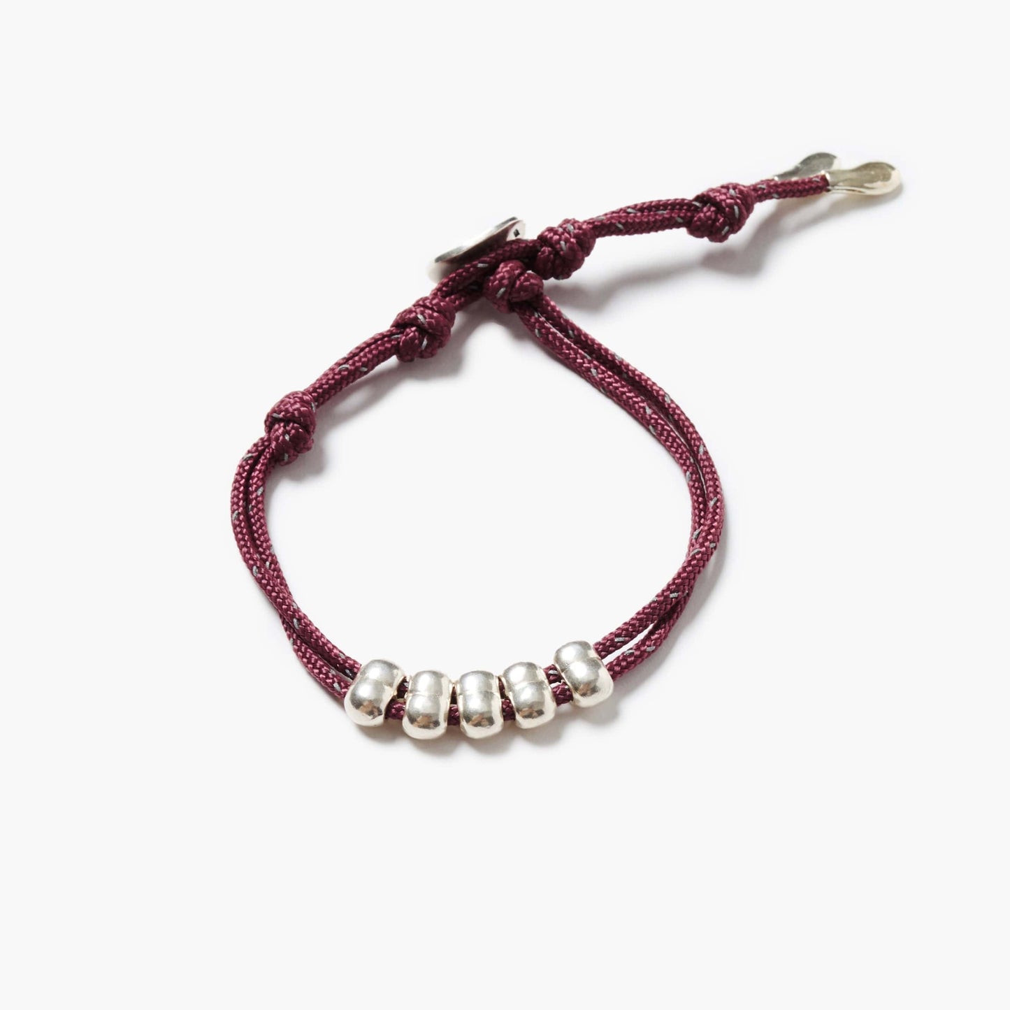 BRC Abacus Single Wrap Bracelet  Maroon
