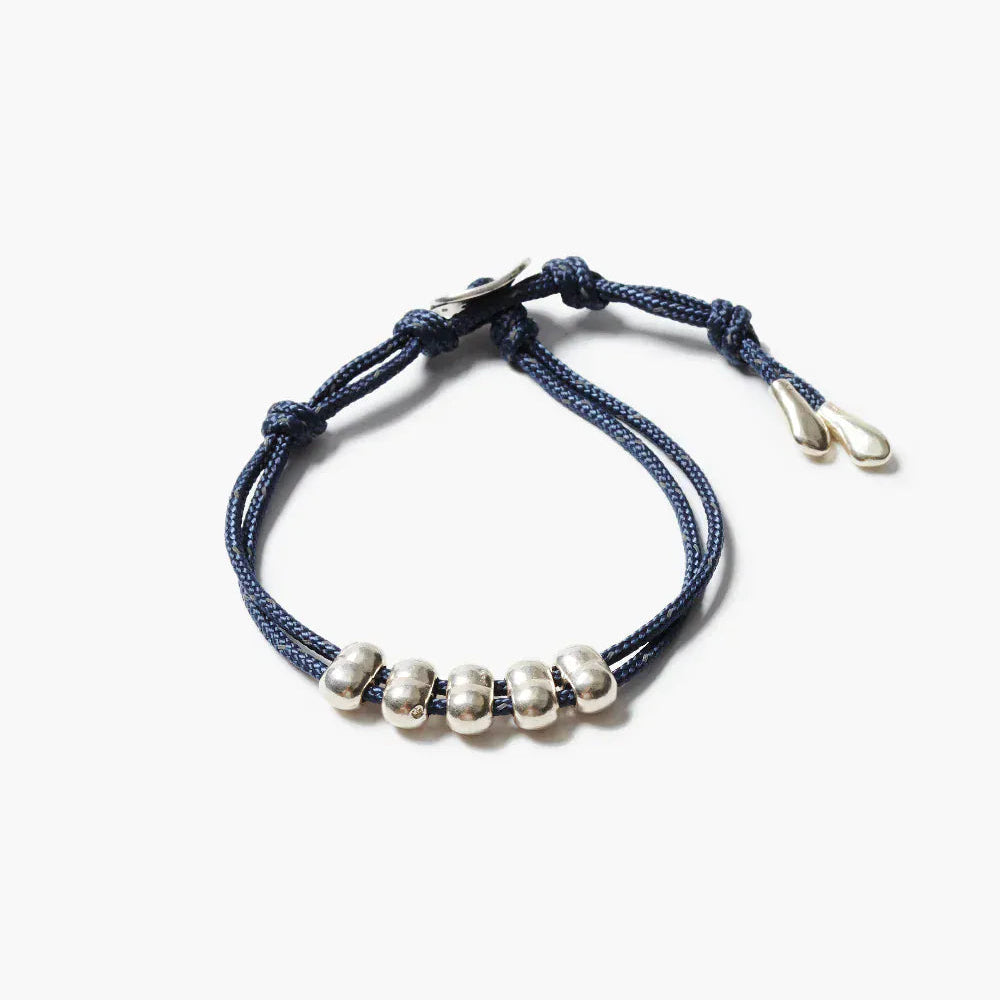 BRC Abacus Single Wrap Bracelet Navy