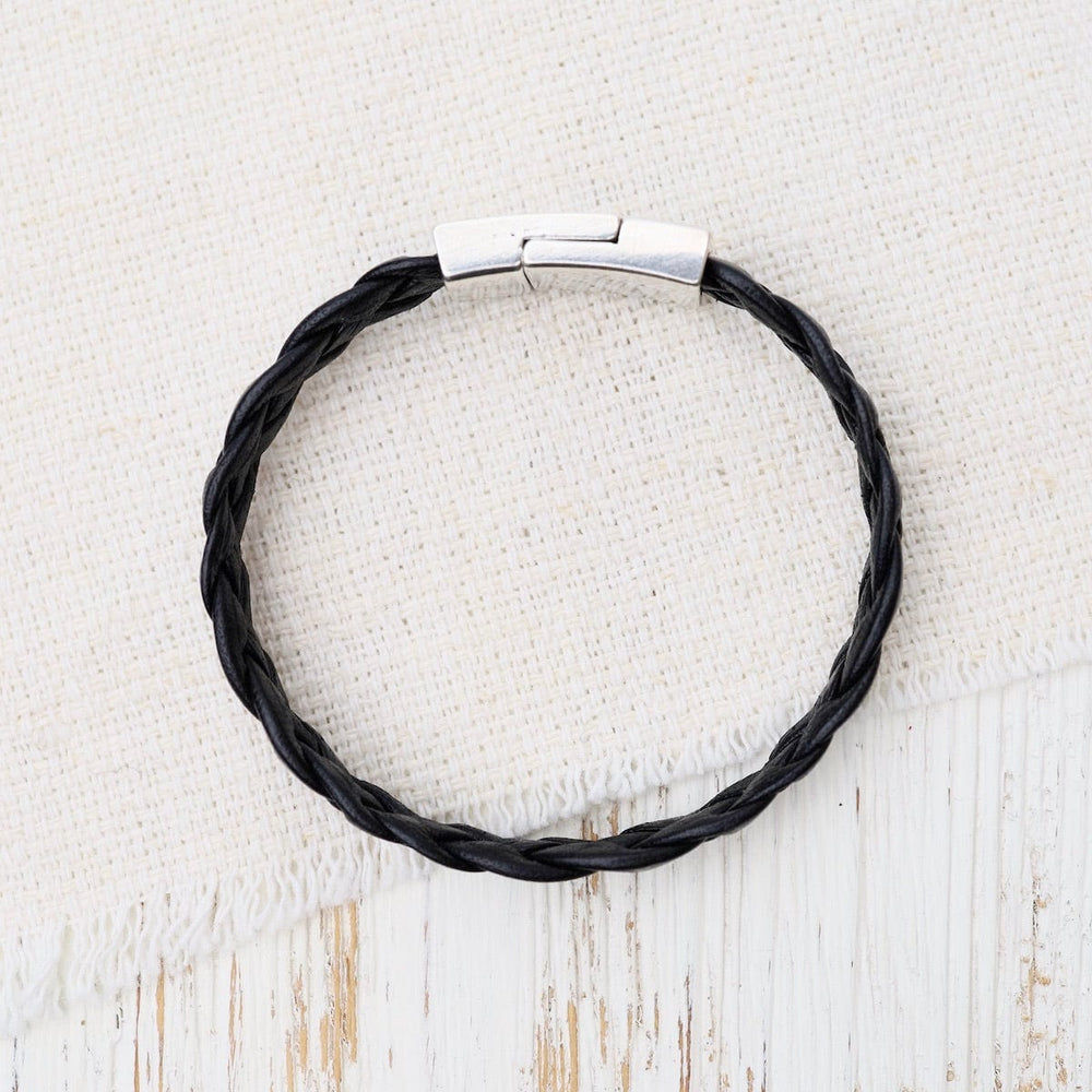 
                  
                    BRC Apollo Braided Black Leather Bracelet
                  
                