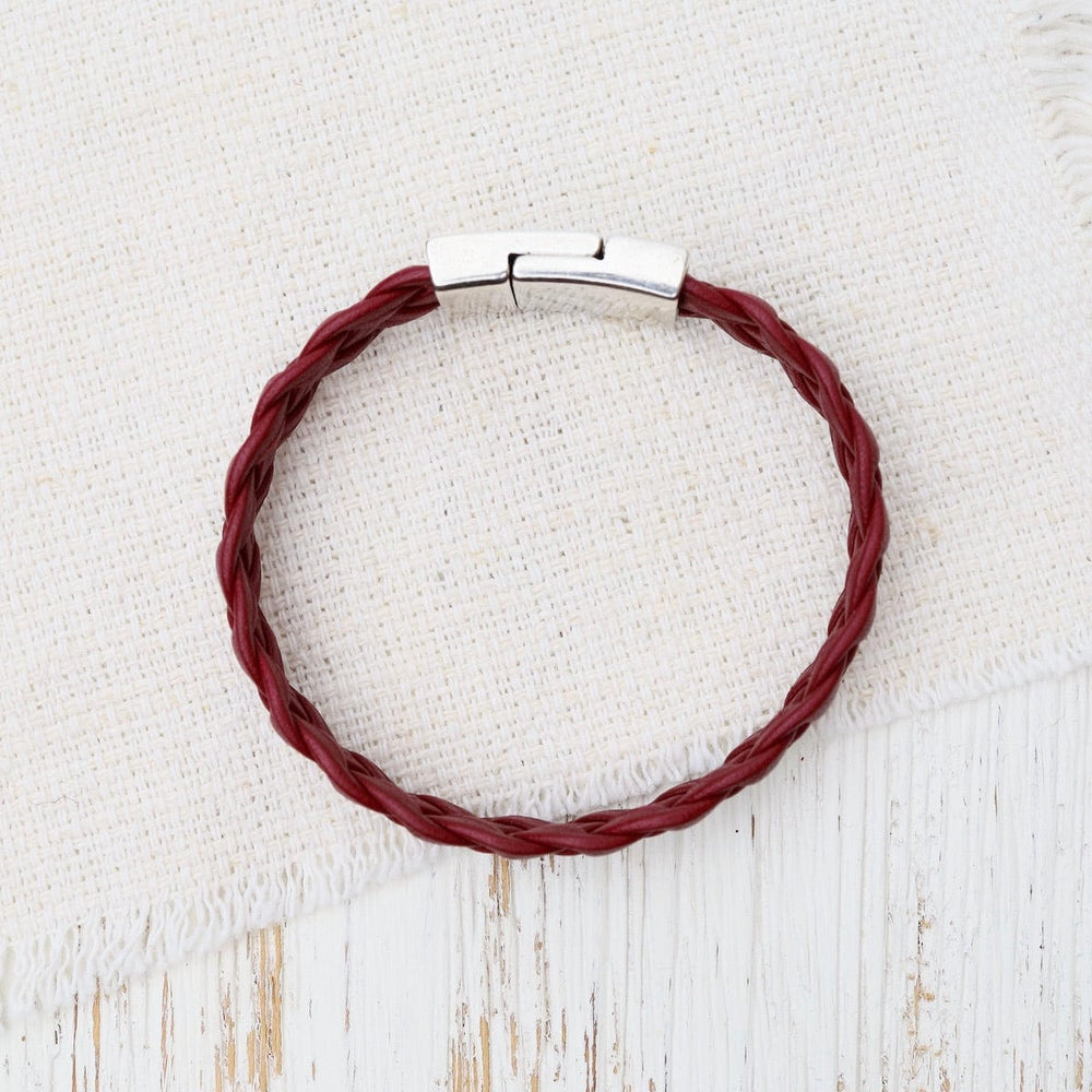 
                  
                    BRC Apollo Braided Bordeaux Leather Bracelet
                  
                