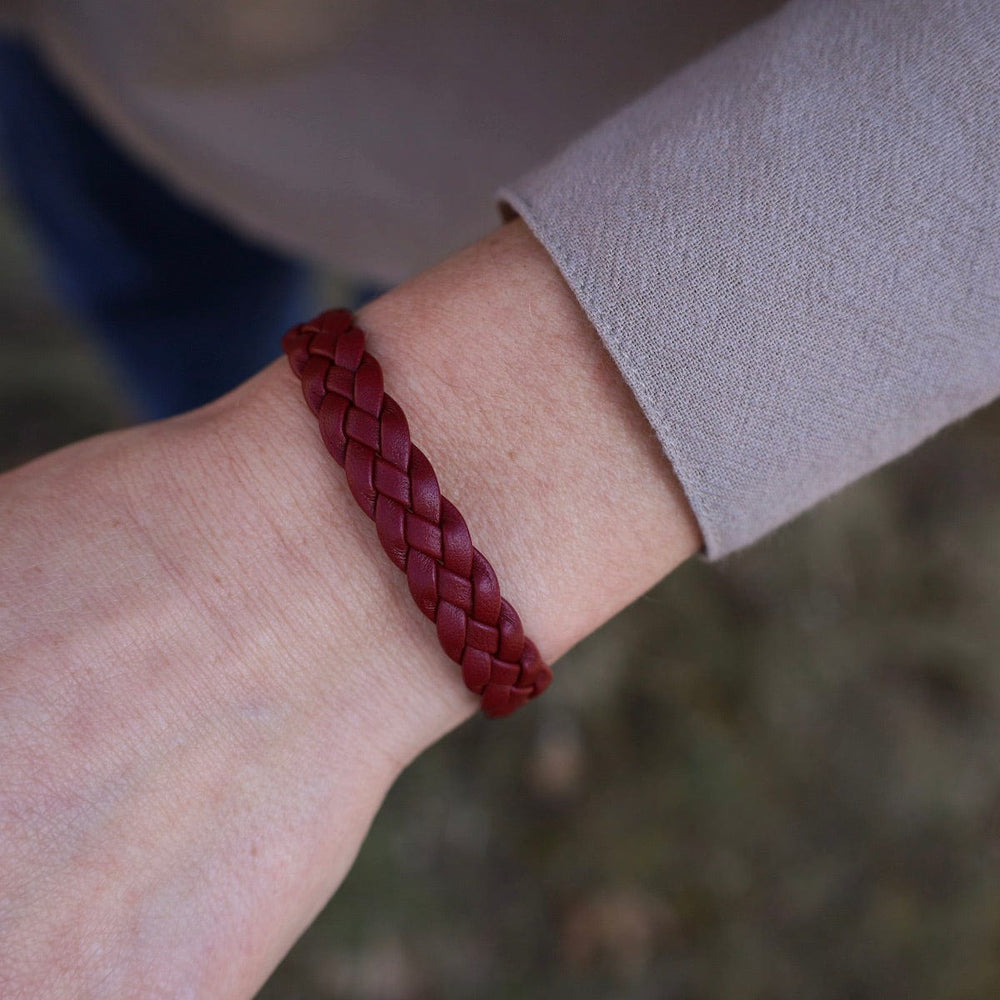 
                  
                    BRC Apollo Braided Bordeaux Leather Bracelet
                  
                