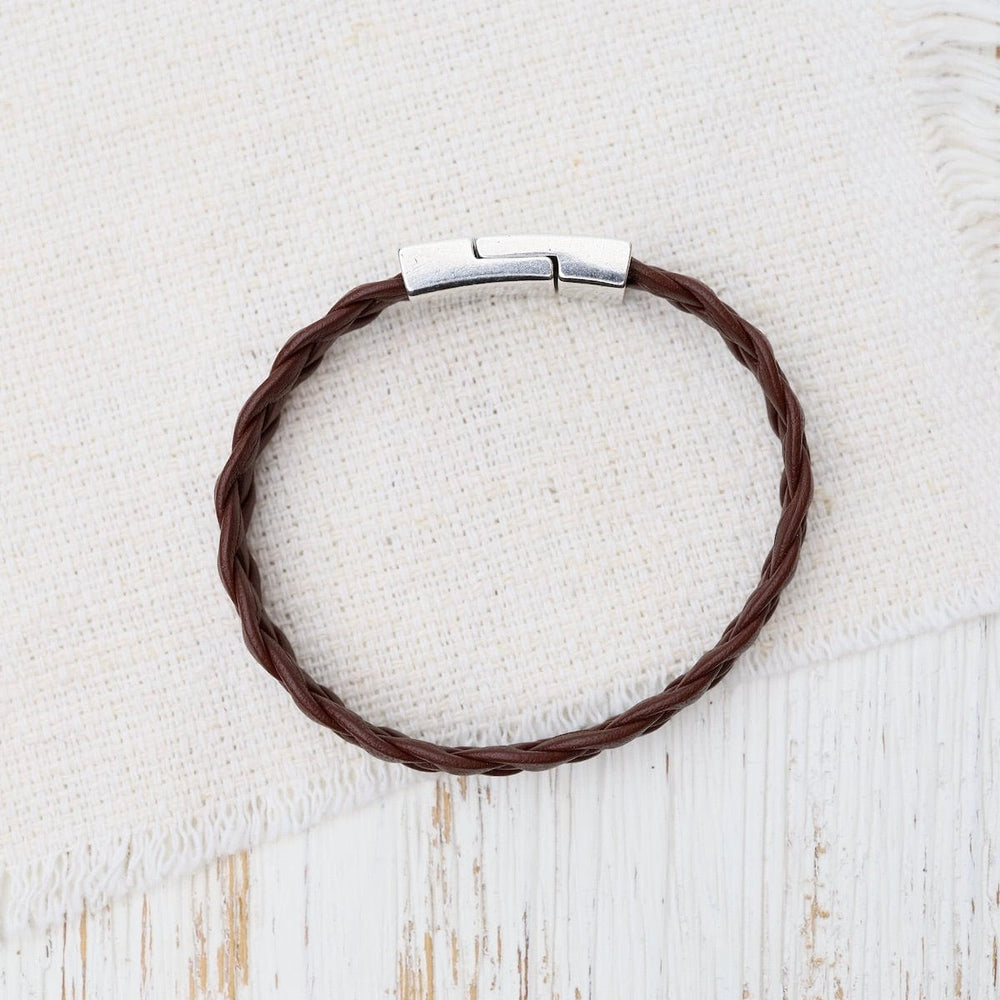 
                  
                    BRC Apollo Braided Brown Leather Bracelet
                  
                