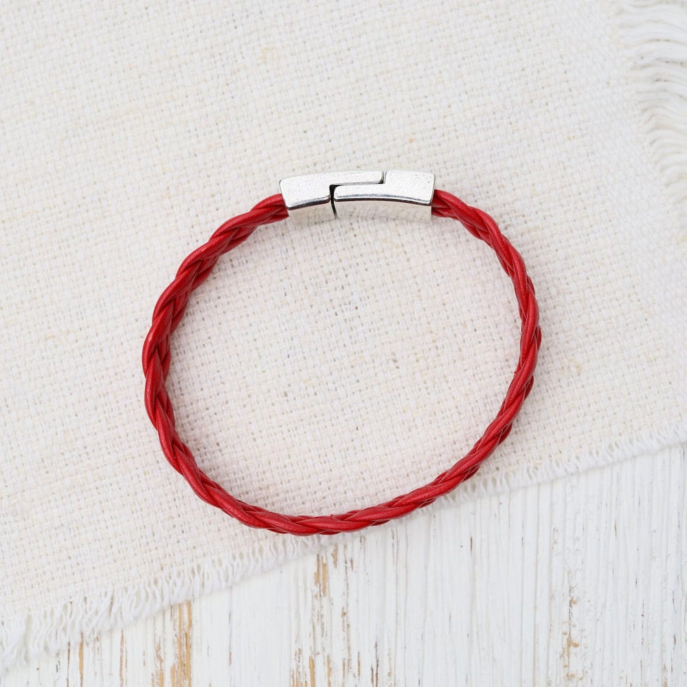 
                  
                    BRC Apollo Braided Red Leather Bracelet
                  
                